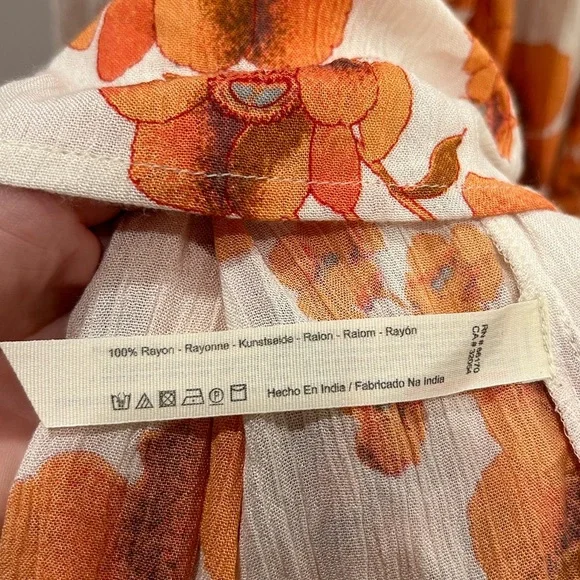 Intimately Free People Dress Garden Party Floral Maxi Tiered Size Small - Picture 13 of 16